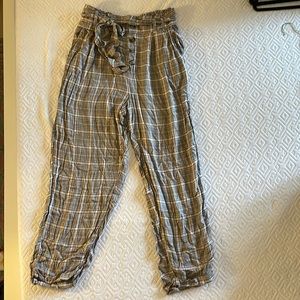 Plaid American eagle pants